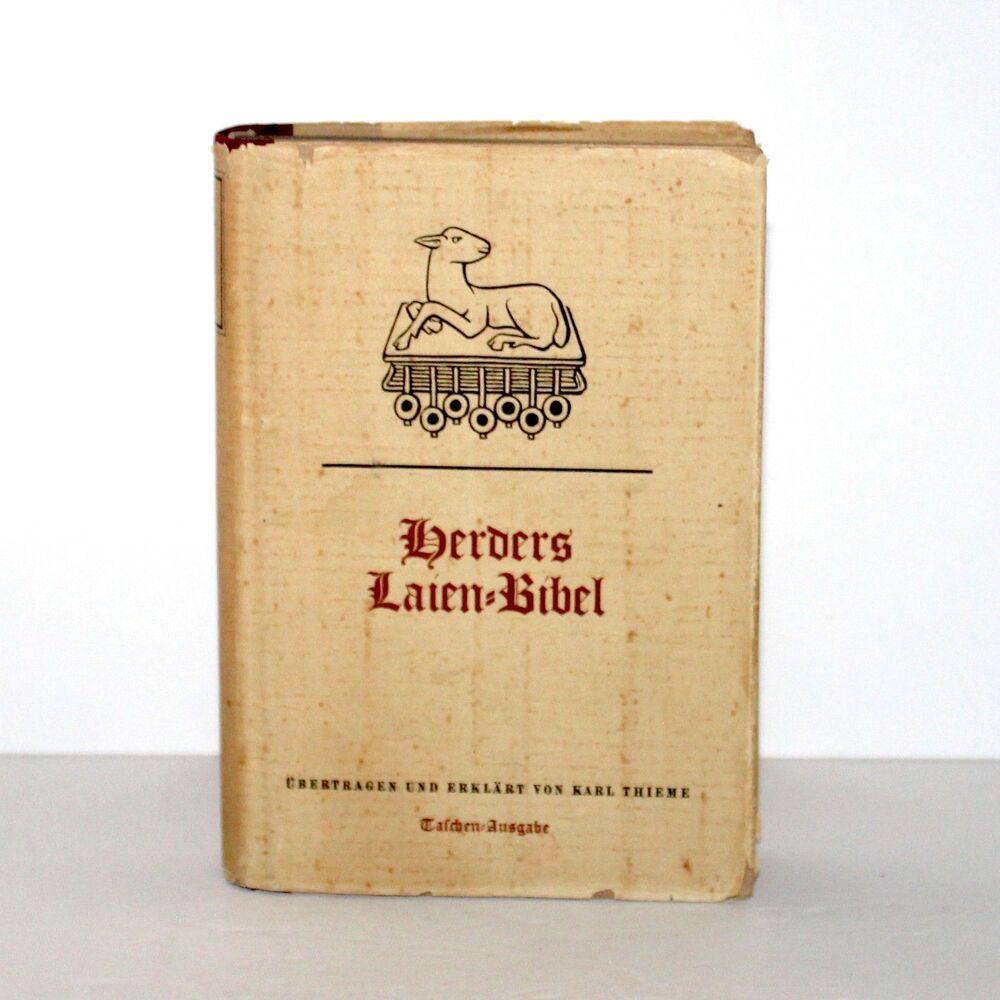 Herders Laien-Bibel 1938 German Language Bible Verlag hardcover pocket edition